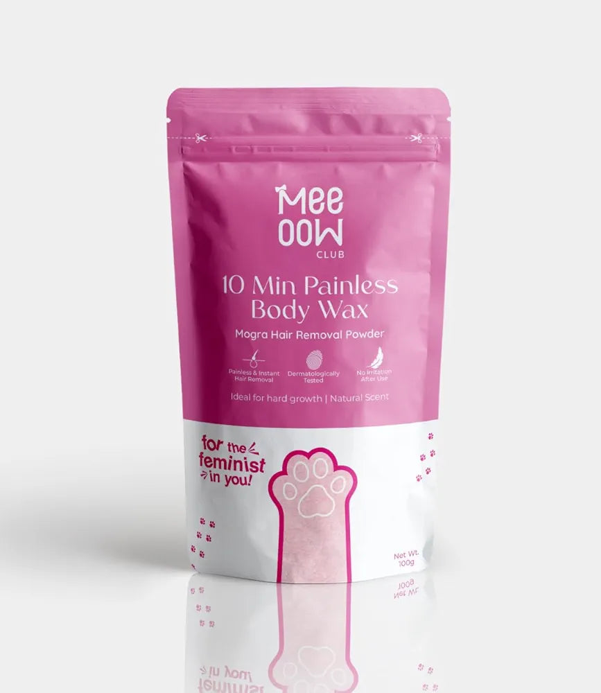 Buy One Get One Free Mee Oow Club 10 Min Painless Body Wax - Orange Hair Removal Powder Mask | Natural Dermatologically Tested