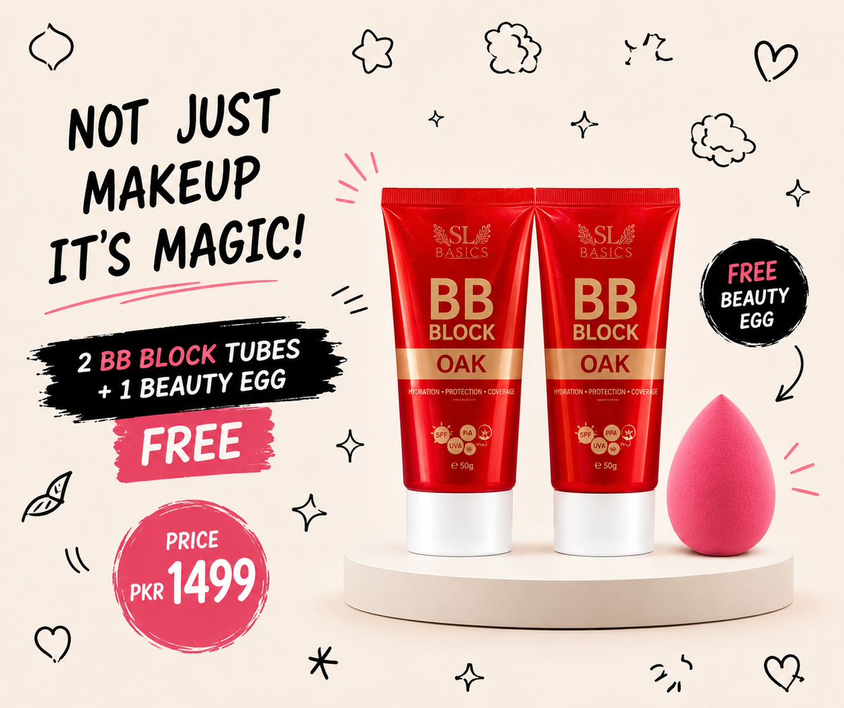 SL Basics BB Block Oak Combo Deal 2 Tubes + Free Beauty Egg