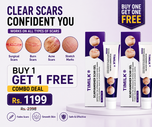 TIMILK Scar Vanisher Gel – Advanced Silicone Formula for Scars, Stretch Marks & Smooth Skin (Before & After Results)